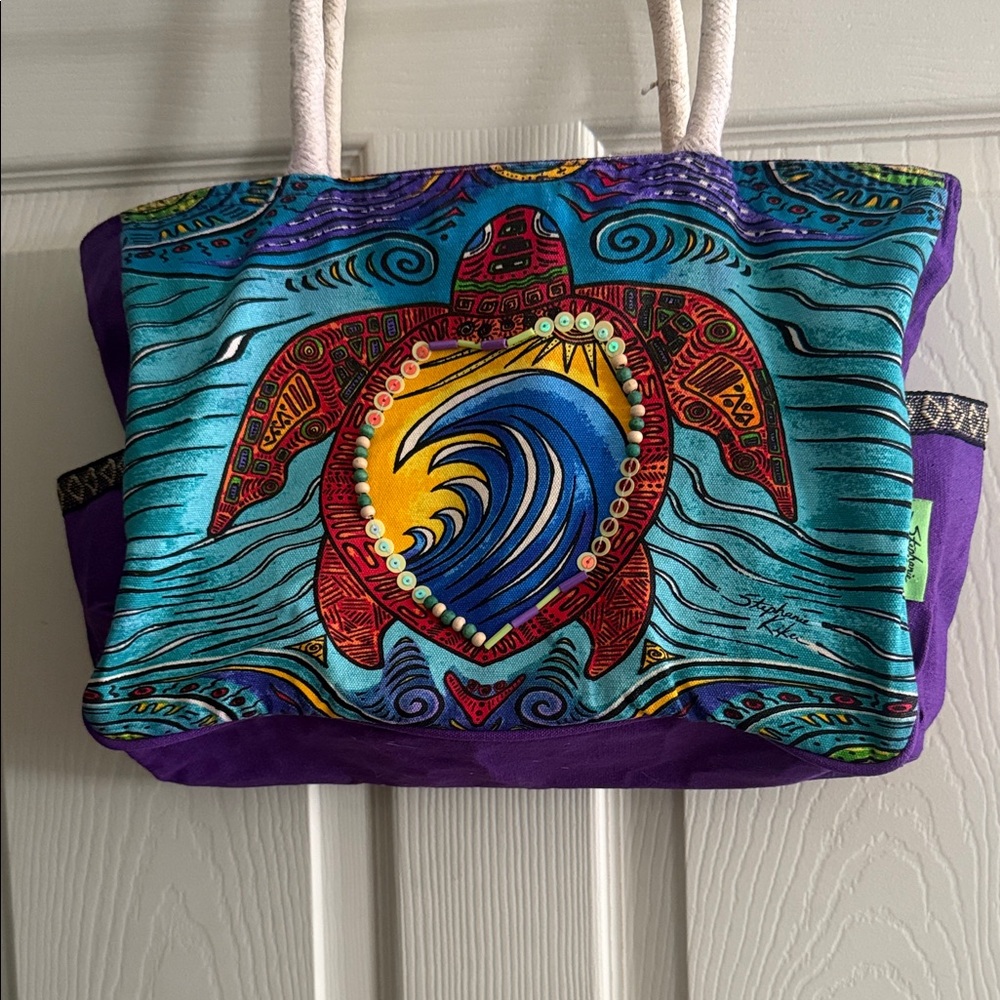 Colorful Turtle Design Women's Tote Bag